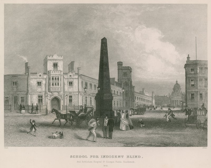 School for the Indigent Blind och Bethlehem Hospital, St George