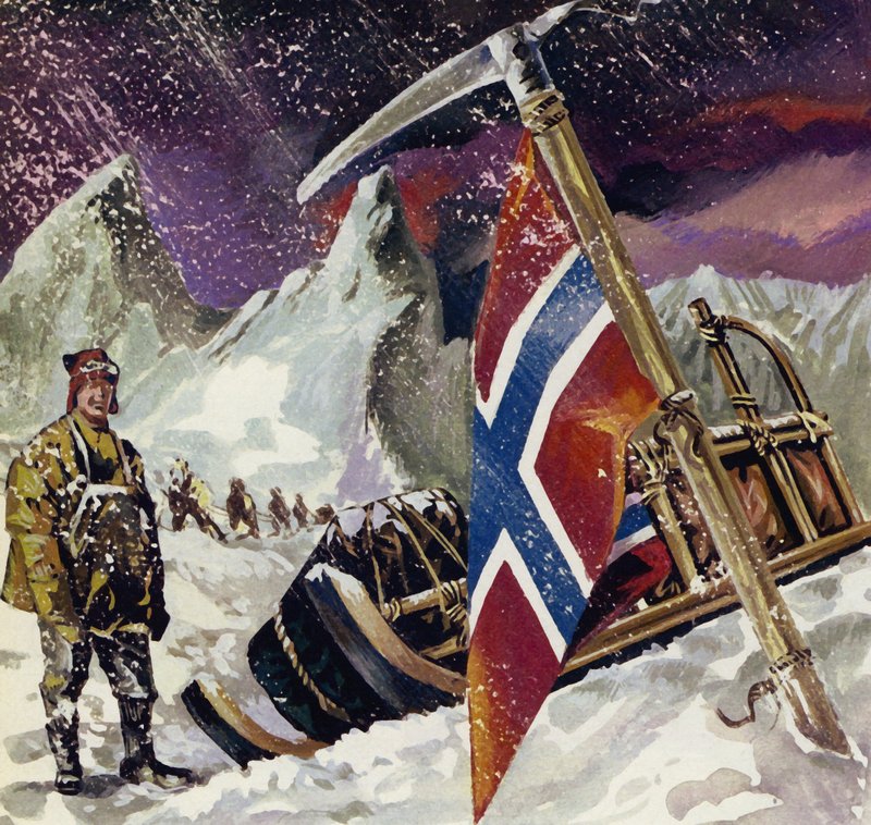 Scott nådde polen bara för att konstatera att han hade blivit slagen av Amundsen av English School