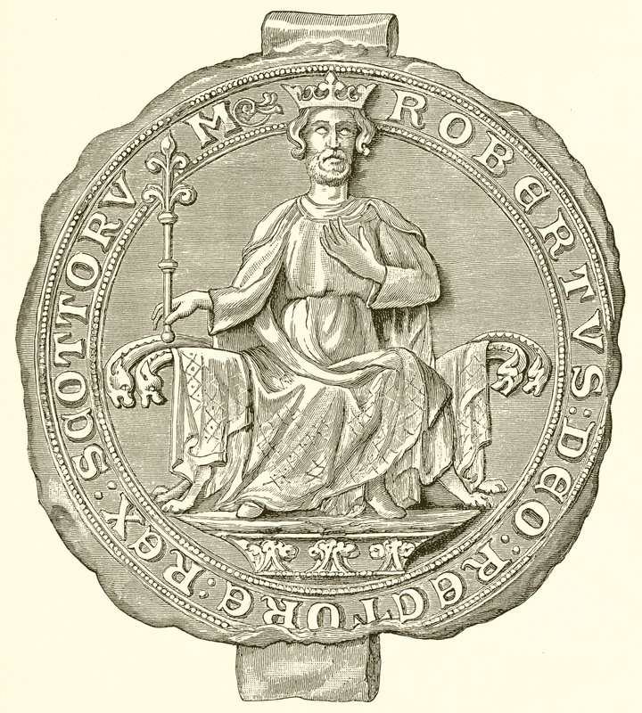 Sigill av Robert Bruce, kung av Skottland av English School