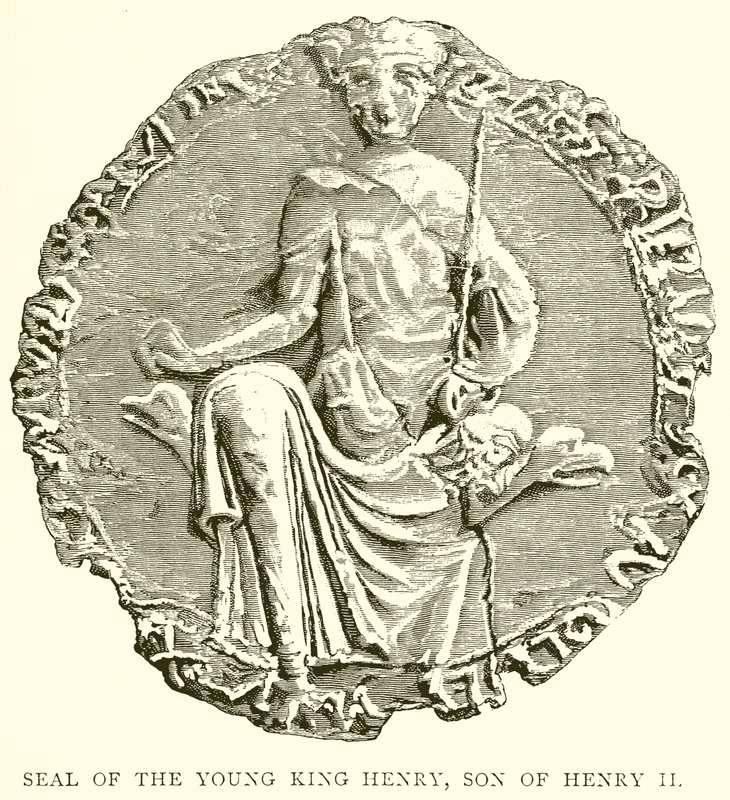 Sigill av den unge kungen Henrik, son till Henrik II av English School