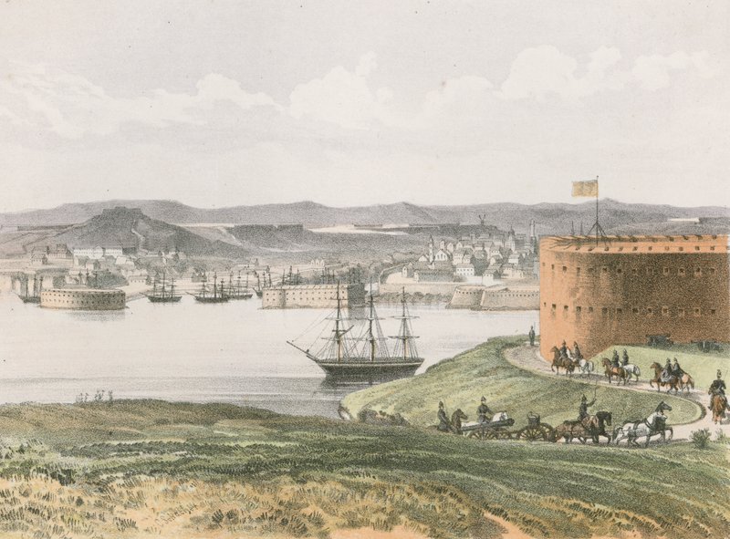 Sebastopol, från Fort Constantine av English School