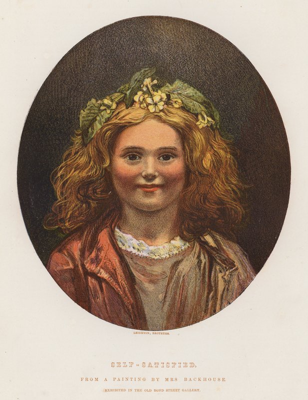 Självbelåten (färglitografi) av English School