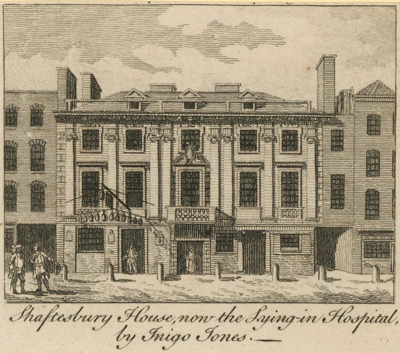 Shaftesbury House, numera Lying in Hospital, designat av Inigo Jones av English School