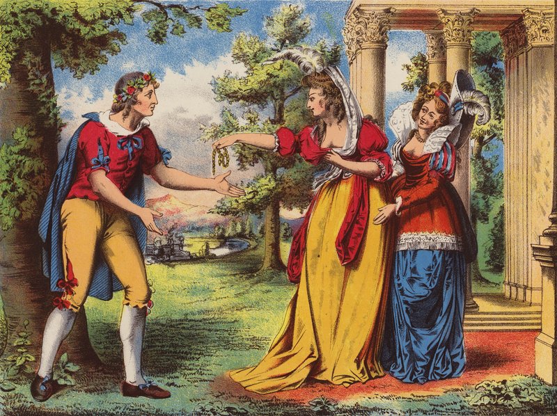Shakespeare: Som ni vill ha det (chromolitho) av English School