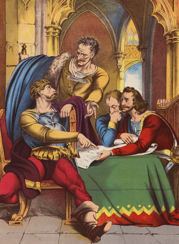 Shakespeare: Henrik IV, del I (chromolitho) av English School
