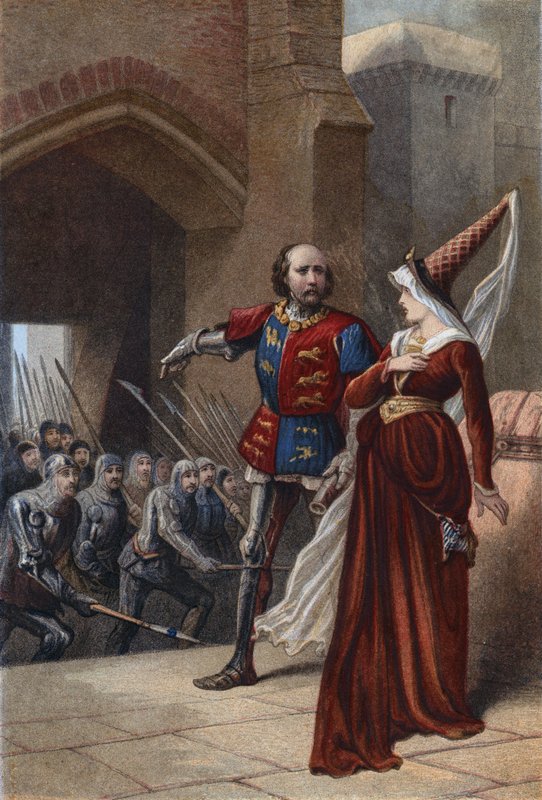 Shakespeare, kung Henrik IV, del I, akt II, scen 3 av English School