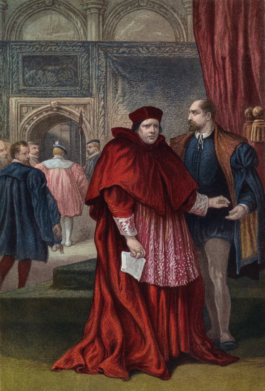 Shakespeare, kung Henrik den åttonde, akt III, scen 2 av English School