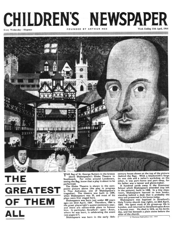 Shakespeare: The Greatest of them all, förstasidan av 