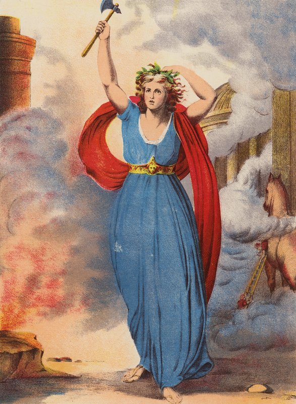 Shakespeare: Troilus och Cressida (chromolitho) av English School