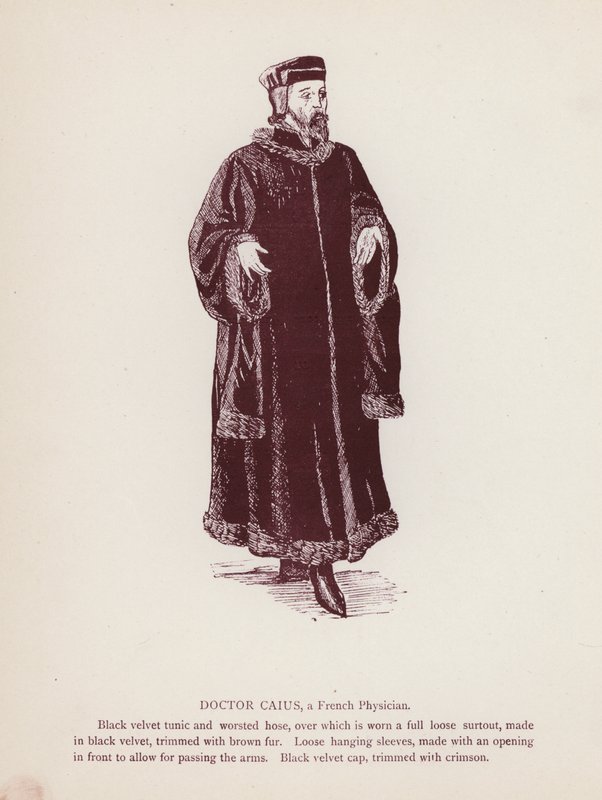 Shakespeares The Merry Wives of Windsor: Doctor Caius, a French Physician (litho) av English School