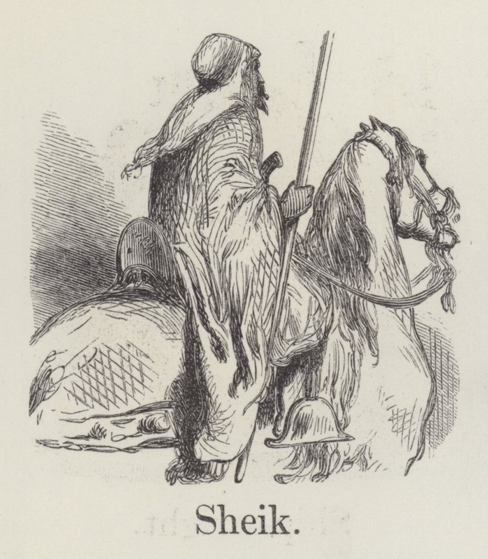 Sheik (gravyr) av English School