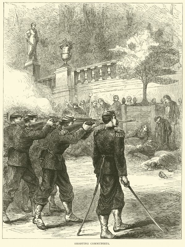 Att skjuta kommunister, 1871 av English School