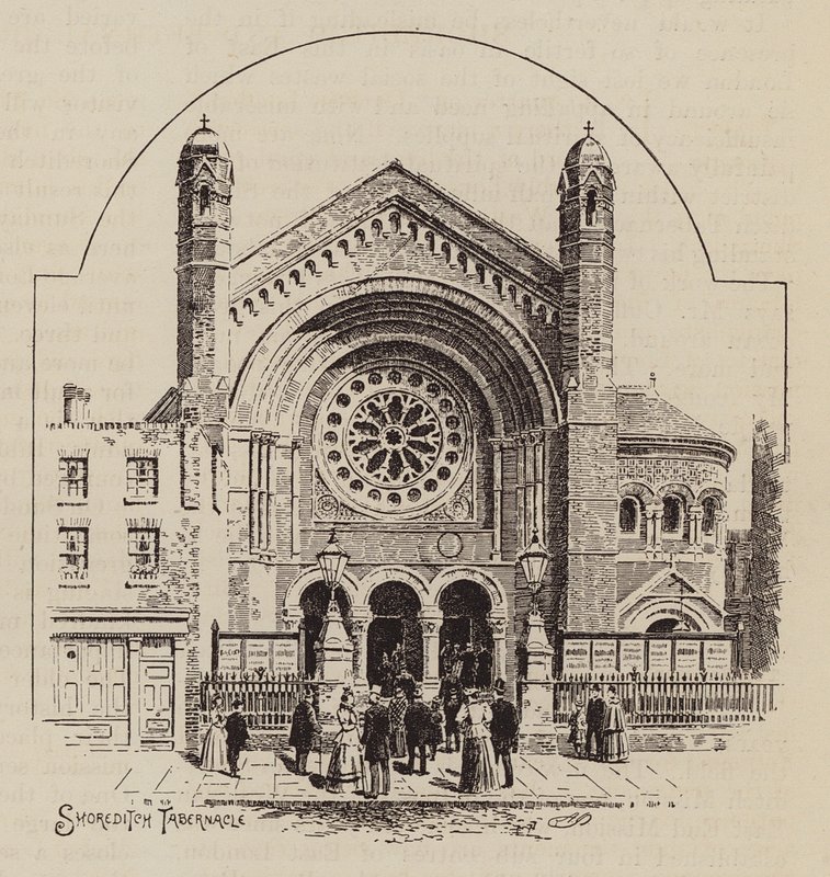 Shoreditch Tabernacle (gravyr) av English School