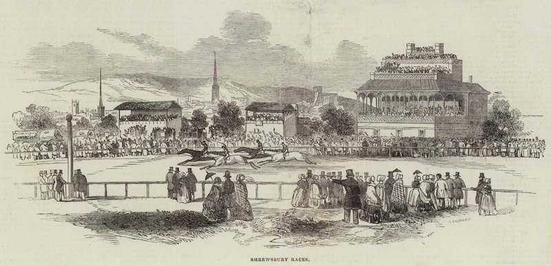 Shrewsbury Races (gravyr) av English School