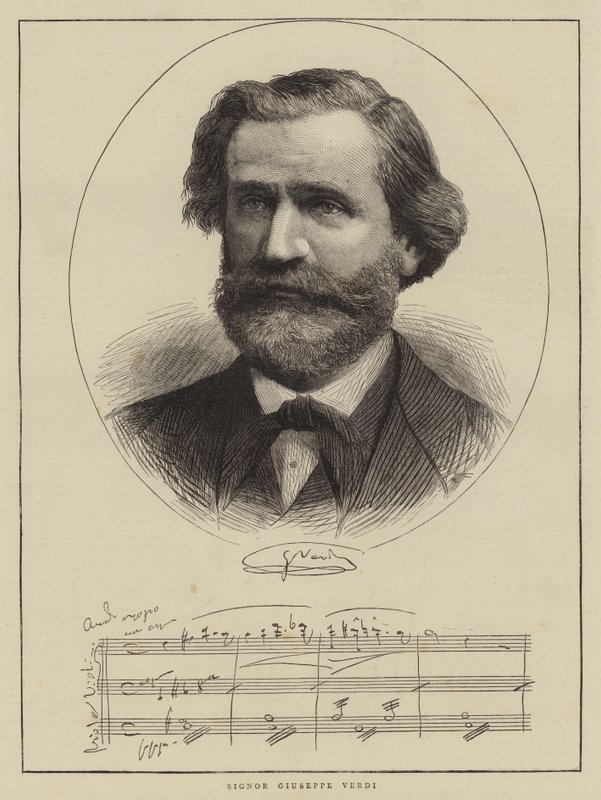 Signor Giuseppe Verdi (gravyr) av English School