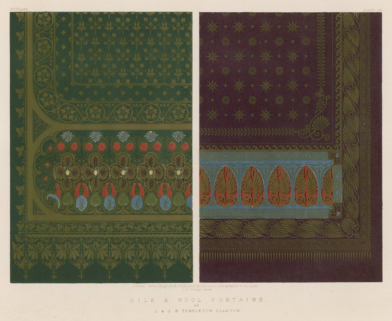 Silk and Wool Gardiner av J och J S Templeton, Glasgow av English School