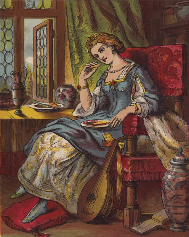Sjung en sång av sixpence (colour litho) av English School