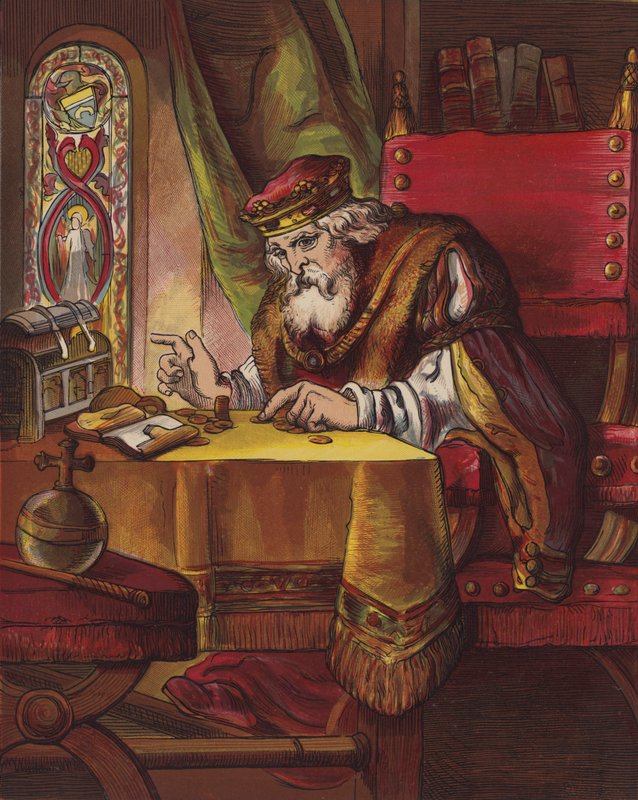Sjung en sång av sixpence (färg litho) av English School