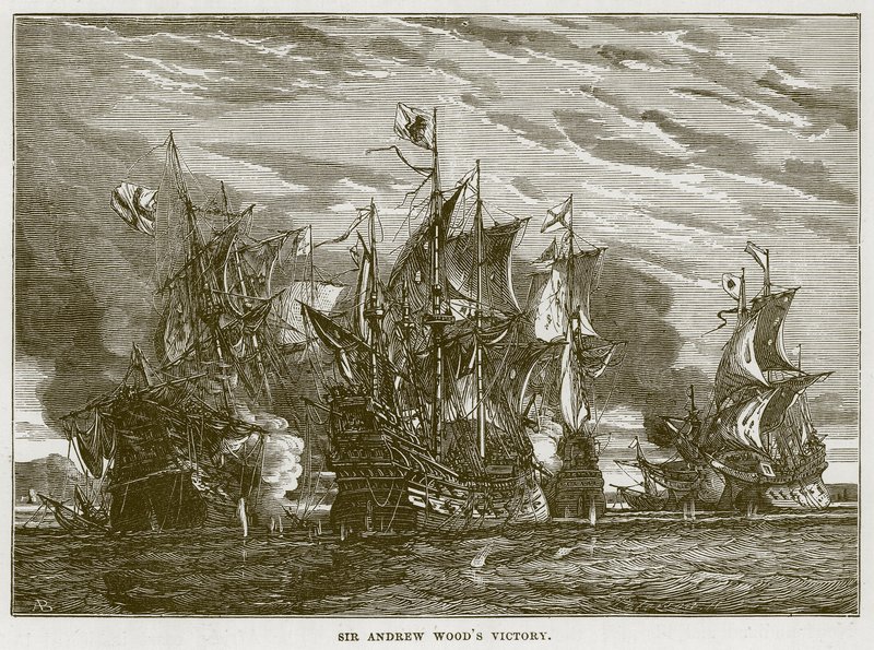 Sir Andrew Woods Victory, illustration från The Sea av F. Whymper av English School