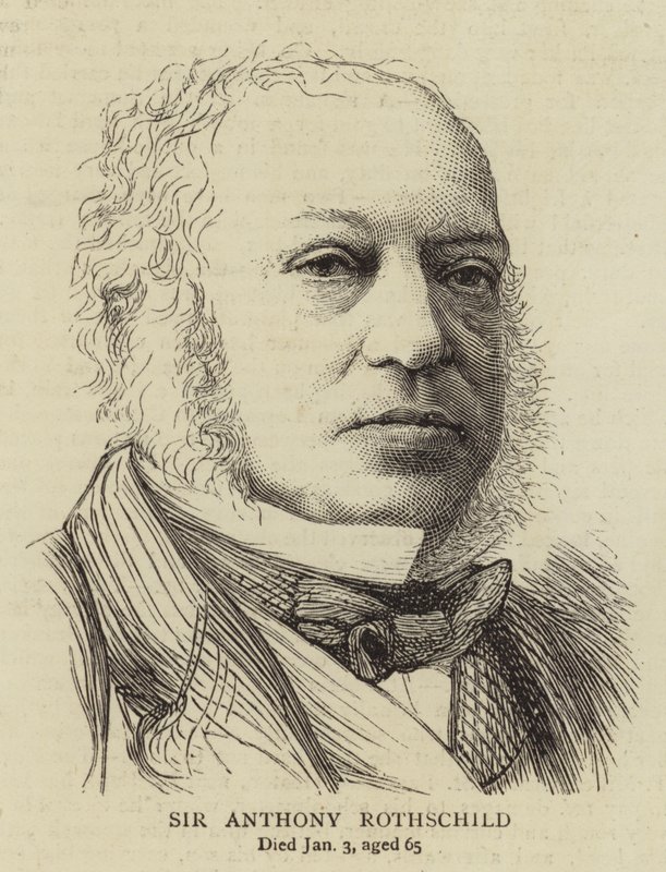 Sir Anthony Rothschild (gravyr) av English School