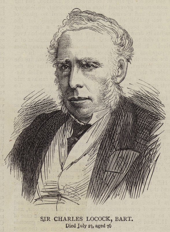 Sir Charles Locock, Baronet (gravyr) av English School