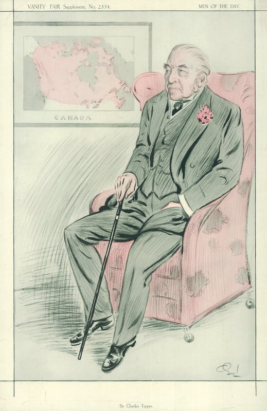 Sir Charles Tupper, 30 juli 1913, tecknad serie Vanity Fair av English School