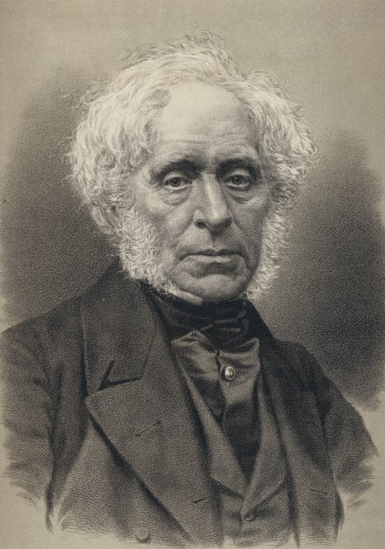 Sir David Brewster, porträtt (gravyr) av English School
