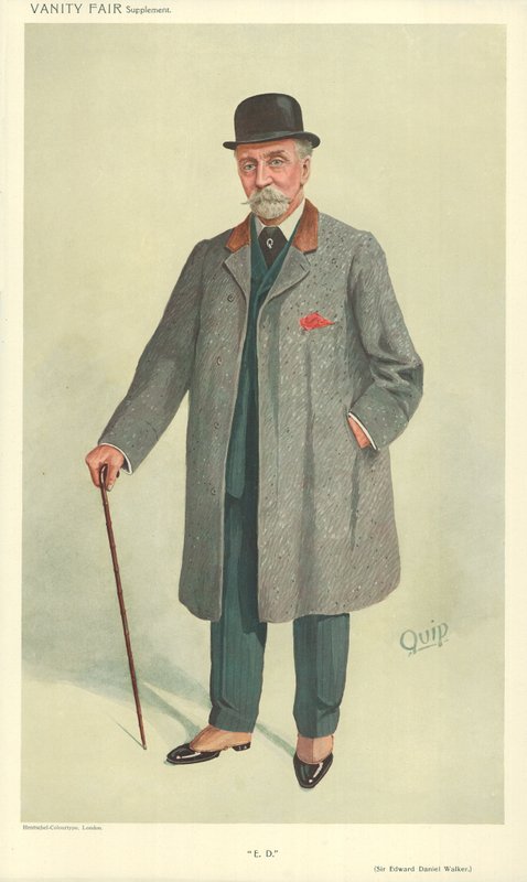 Sir Edward Daniel Walker, E D, 13 oktober 1909, tecknad serie Vanity Fair av English School