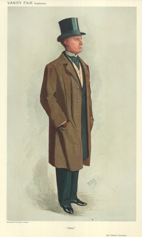 Sir Edward Tennant, Glen, 2 november 1910, tecknad serie Vanity Fair av English School
