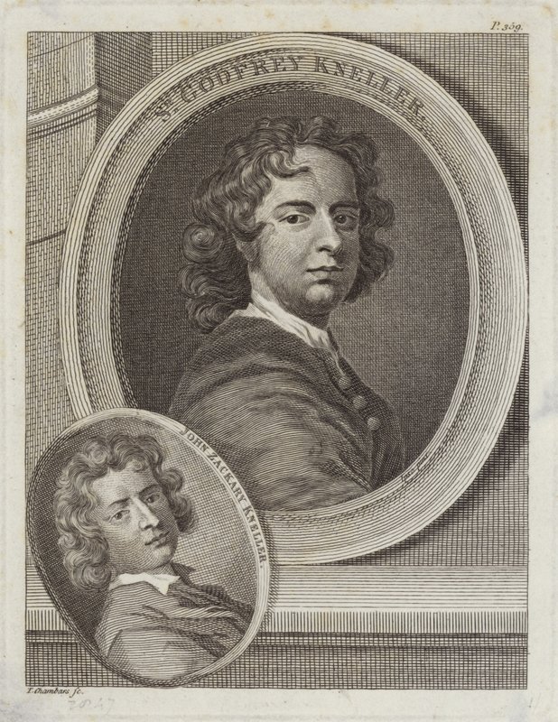 Sir Godfrey Kneller och John Zackary Kneller av English School