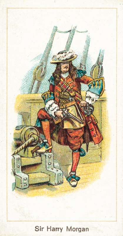 Sir Harry Morgan (chromolitho) av English School