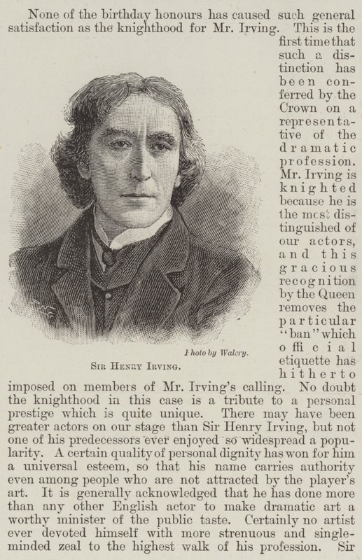 Sir Henry Irving (gravyr) av English School