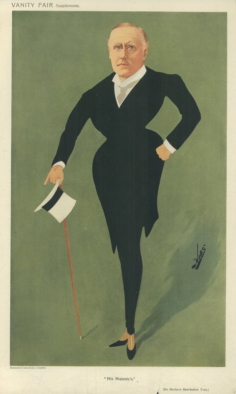 Sir Herbert Beerbohm-träd av English School