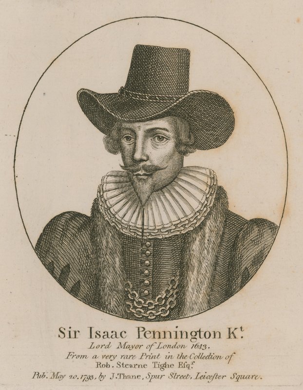 Sir Isaac Pennington, borgmästare i London 1643 av English School