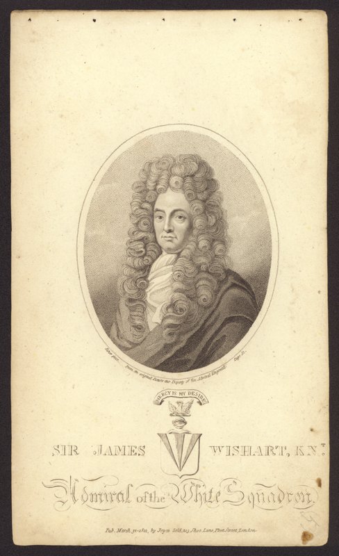 Sir James Wishart, brittisk amiral (gravyr) av English School