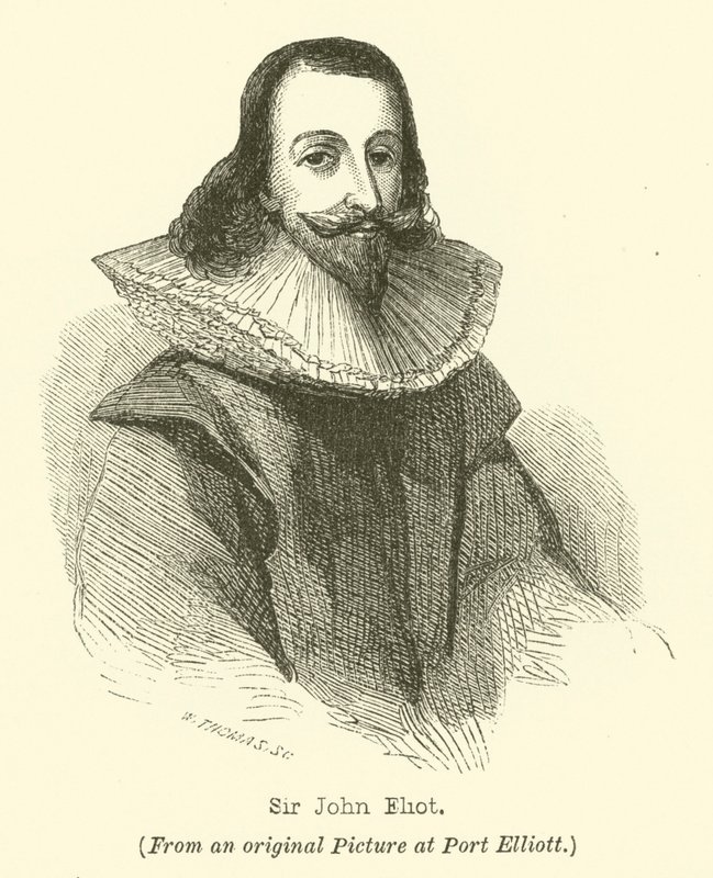 Sir John Eliot (gravyr) av English School