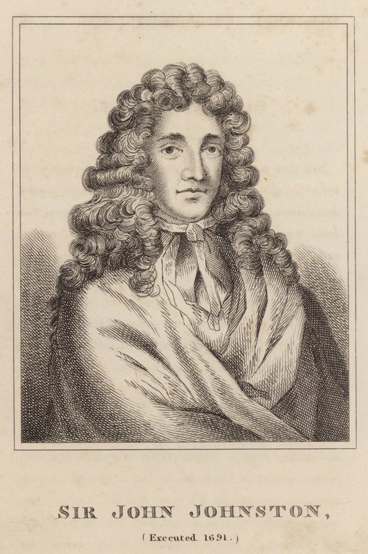 Sir John Johnston, avrättad 1691 av English School