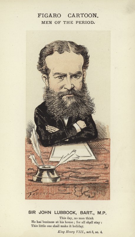 Sir John Lubbock, engelsk politiker av English School