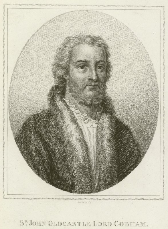 Sir John Oldcastle, Lord Cobham (gravyr) av English School