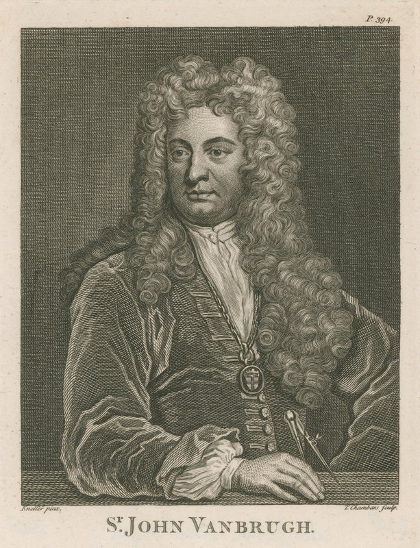 Sir John Vanbrugh, arkitekt och dramatiker av English School