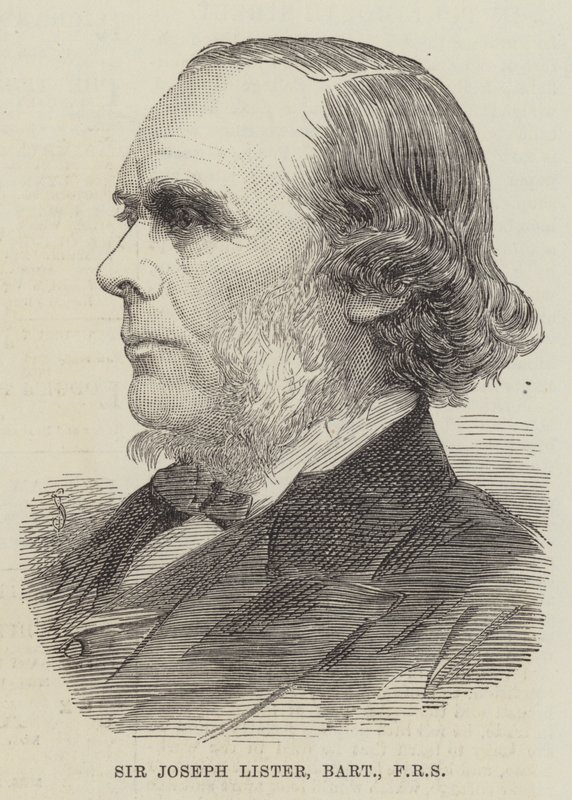 Sir Joseph Lister, Baronet, FRS (gravyr) av English School
