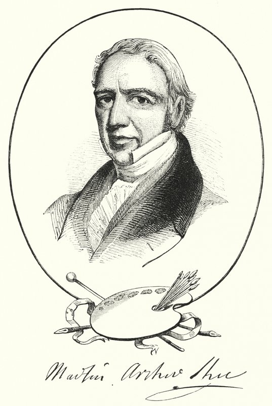 Sir Martin Archer Shee (gravyr) av English School