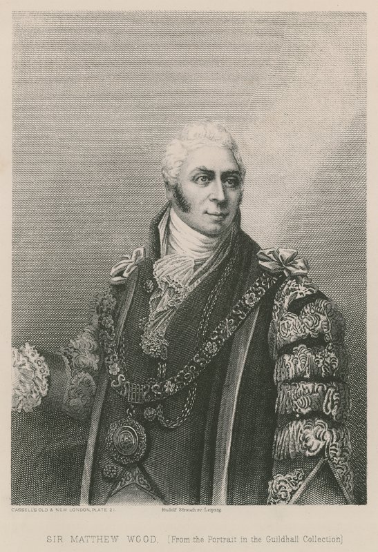 Sir Matthew Wood, borgmästare i London, 1809 av English School