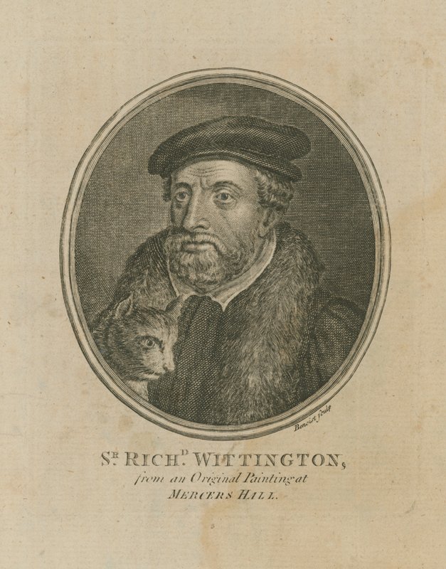Sir Richard Whittington från en målning i Mercers Hall av English School