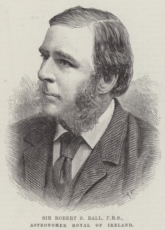 Sir Robert S Ball, FRS, Astronomer Royal of Ireland (gravyr) av English School