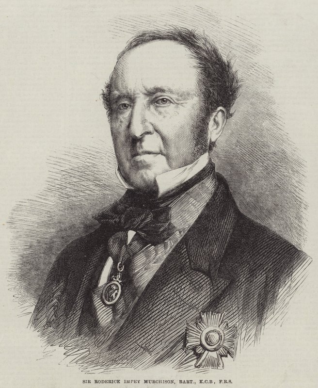 Sir Roderick Impey Murchison, Baronet, KCB, FRS (gravyr) av English School