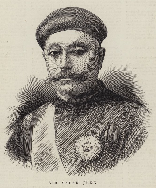 Sir Salar Jung (gravyr) av English School