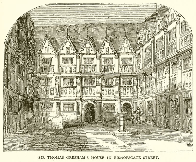 Sir Thomas Greshams hus på Bishopsgate Street av English School