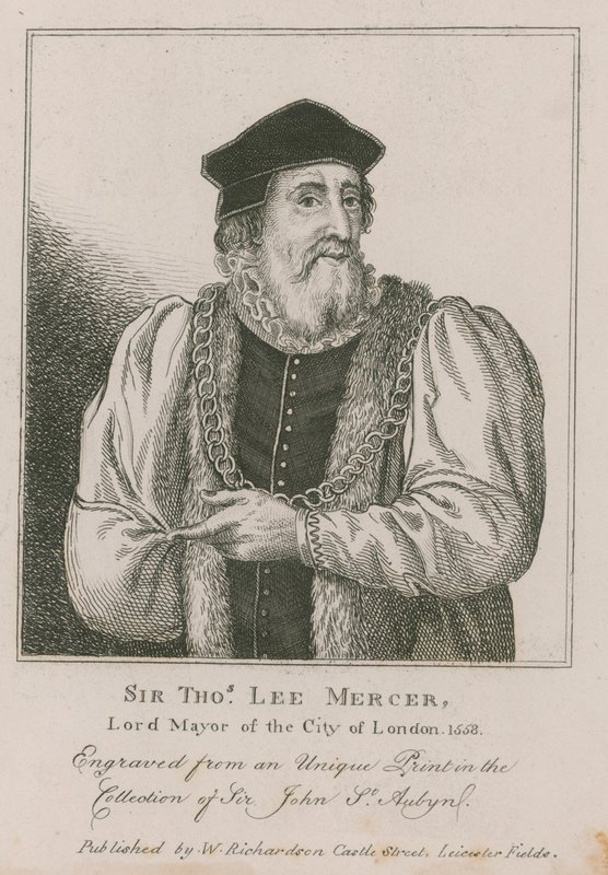 Sir Thomas Leigh, Mercer, borgmästare i London 1558 av English School