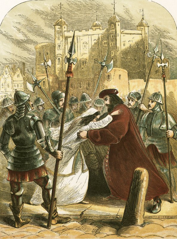 Sir Thomas More på väg till avrättningen av English School